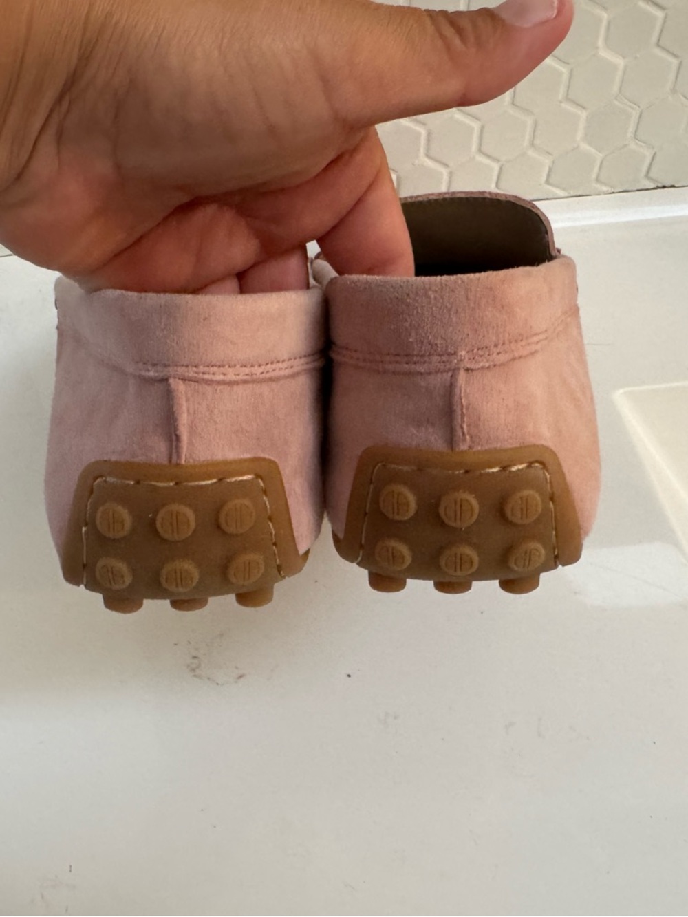 Giani Bernini Pink Suede Comfy Penny Loafers - Picture 10 of 14